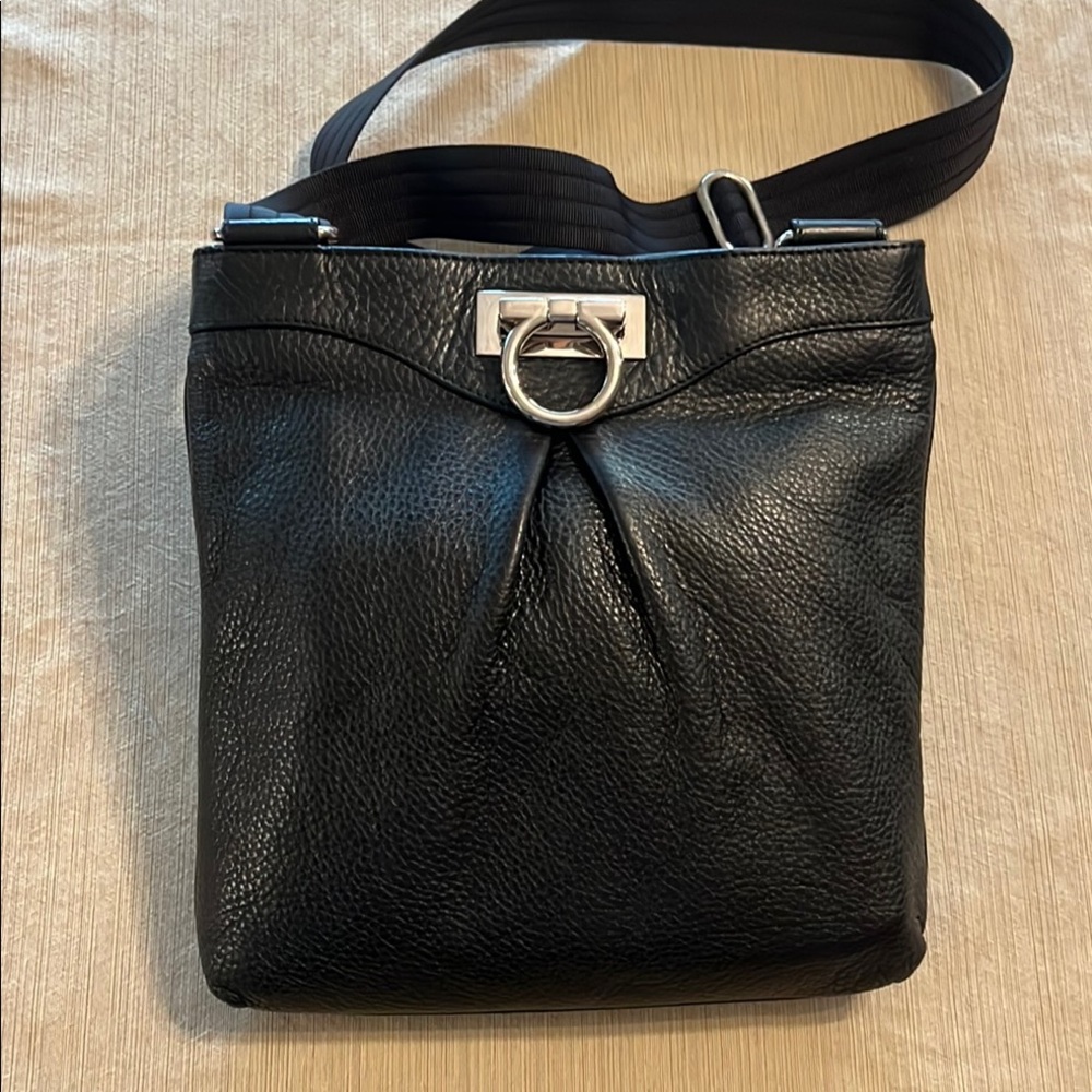 Salvatore Ferragamo Graziella black leather Crossbody bag
